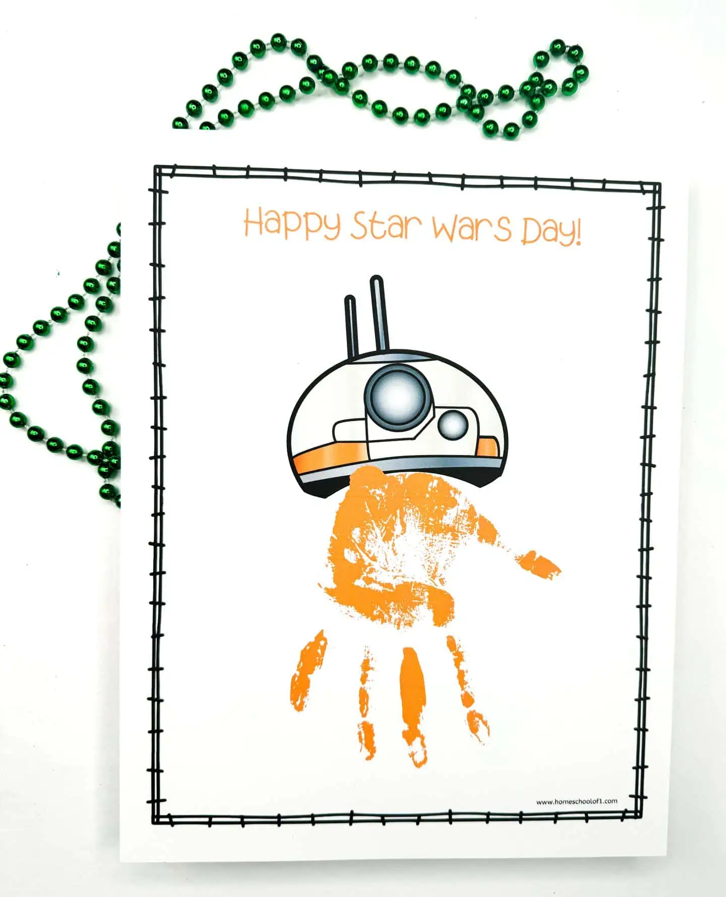 bb8 handprint art