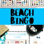 beach bingo free printable