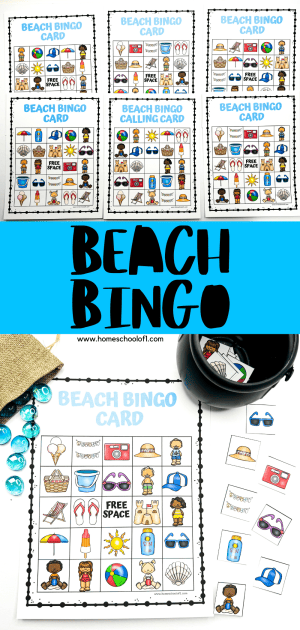 Beach Bingo Free Printable For Summer Fun