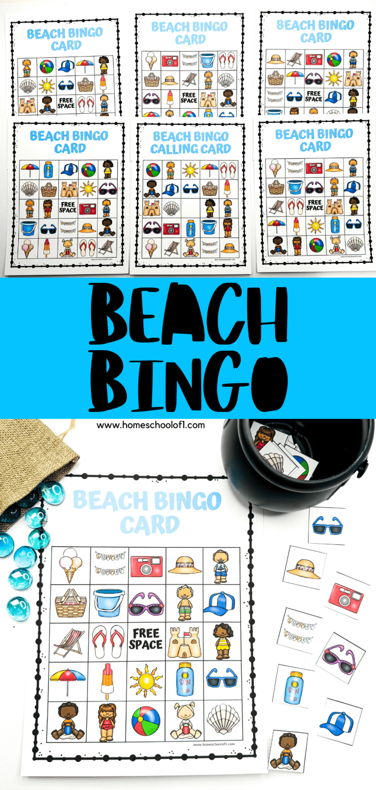 Beach Bingo Free Printable For Summer Fun