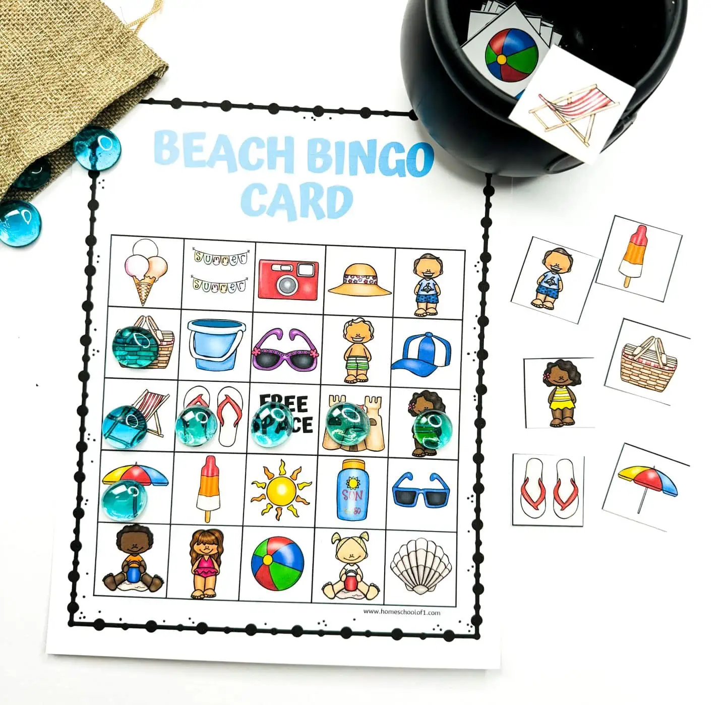 free beach bingo cards