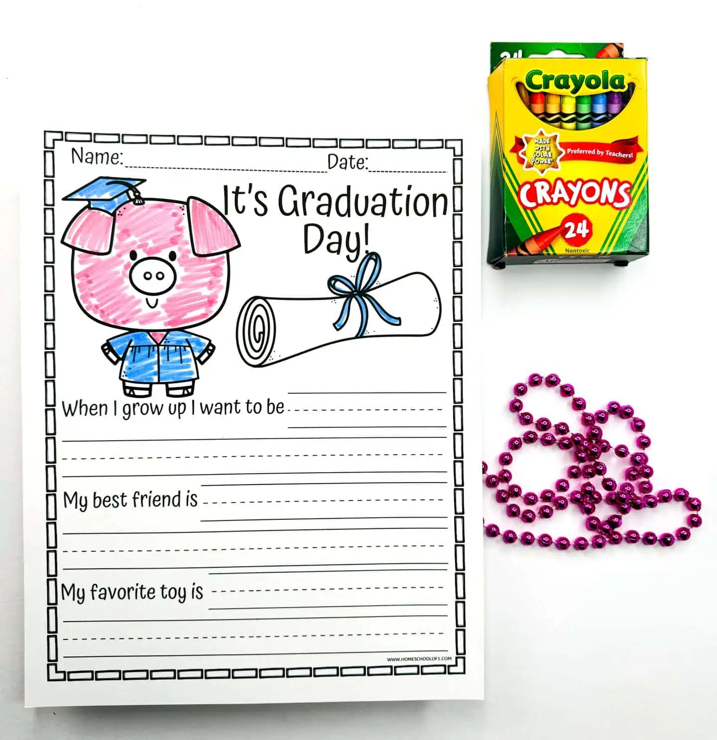 graduation day writing prompt printables