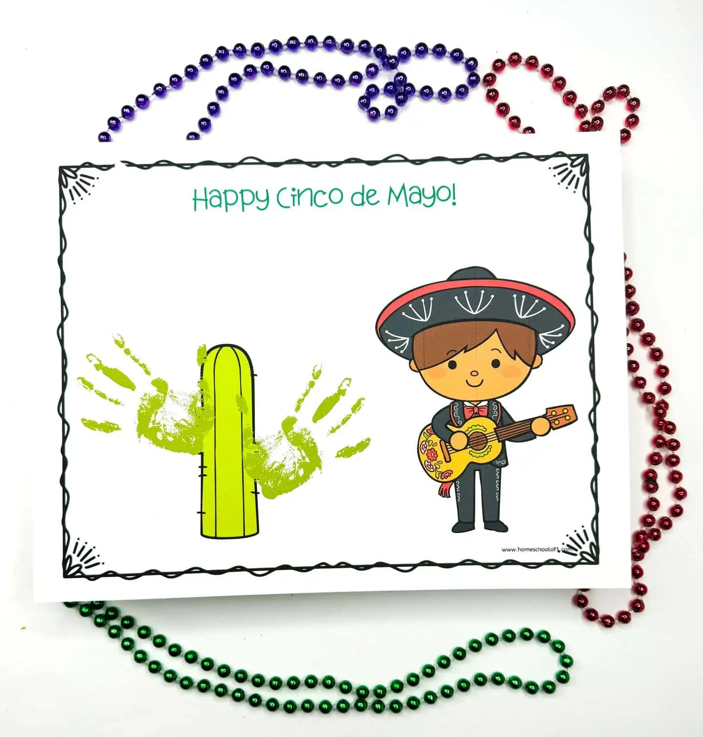 happy cinco de mayo handprint art