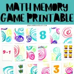 math memory game printable