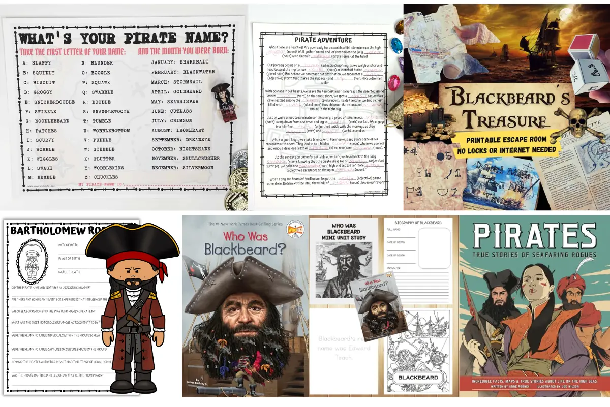 pirate activities for middle school