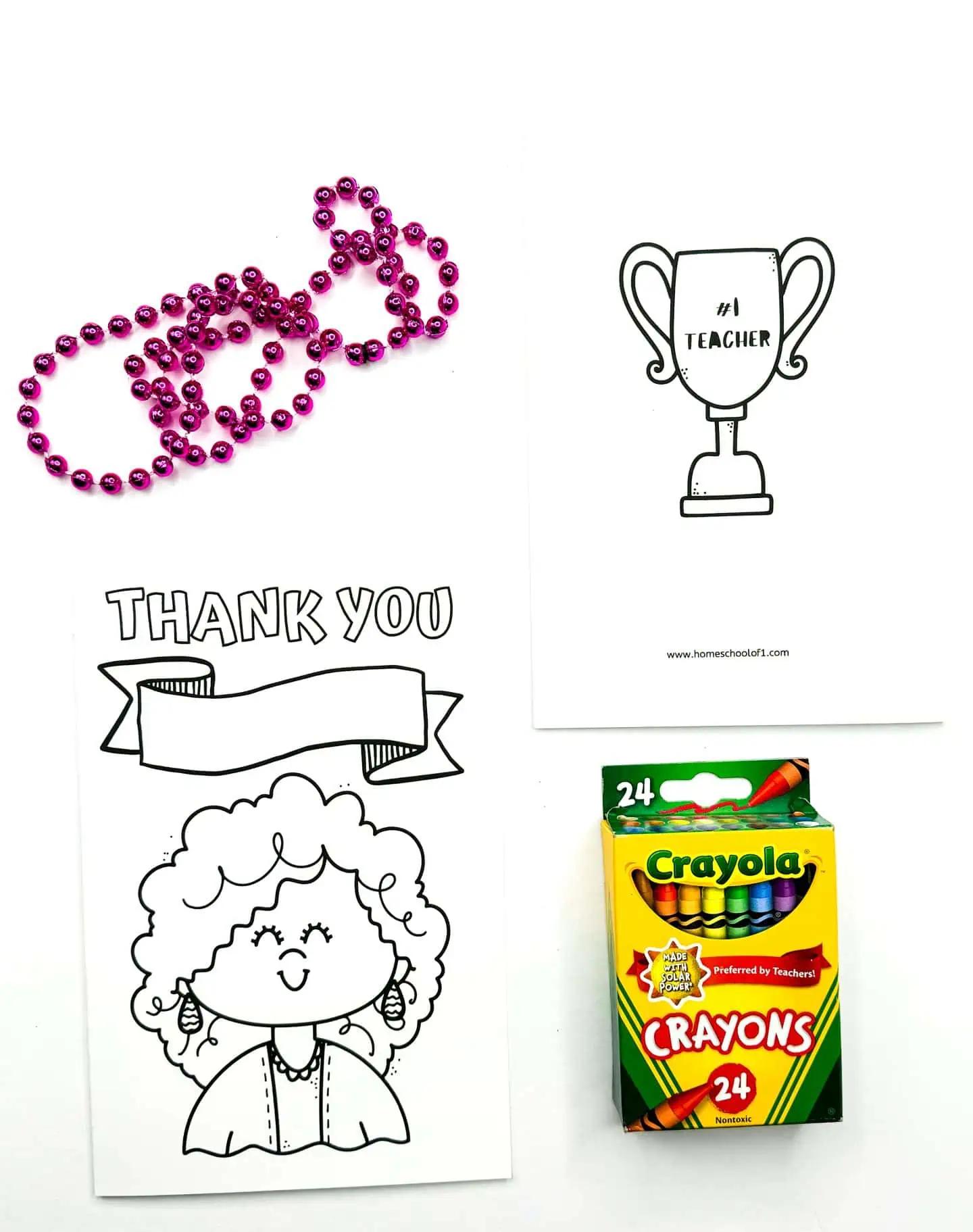 teacher appreciation card to color