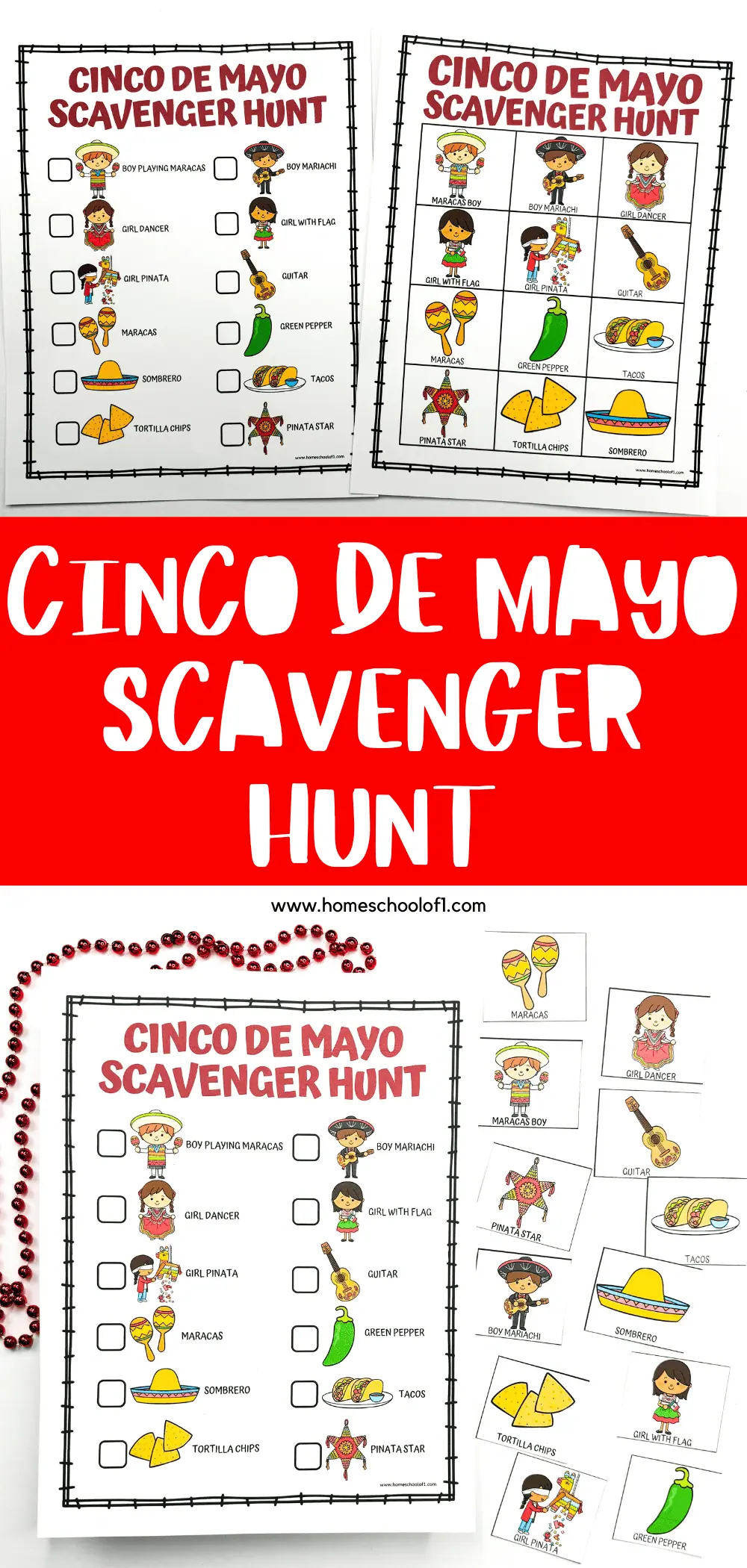 Free Cinco De Mayo Scavenger Hunt Printable