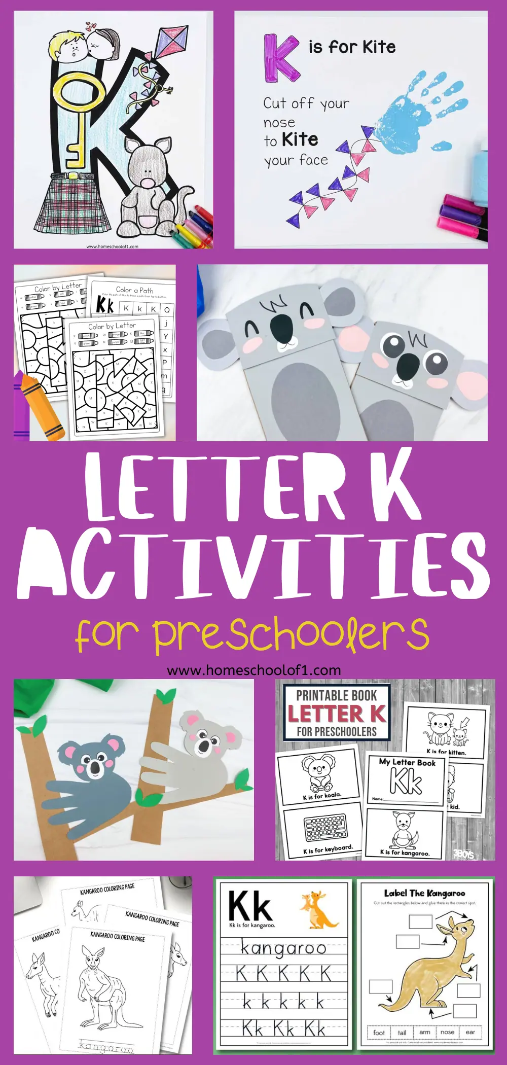 letter k activities for preschoolers