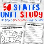 50 states unit study bundle