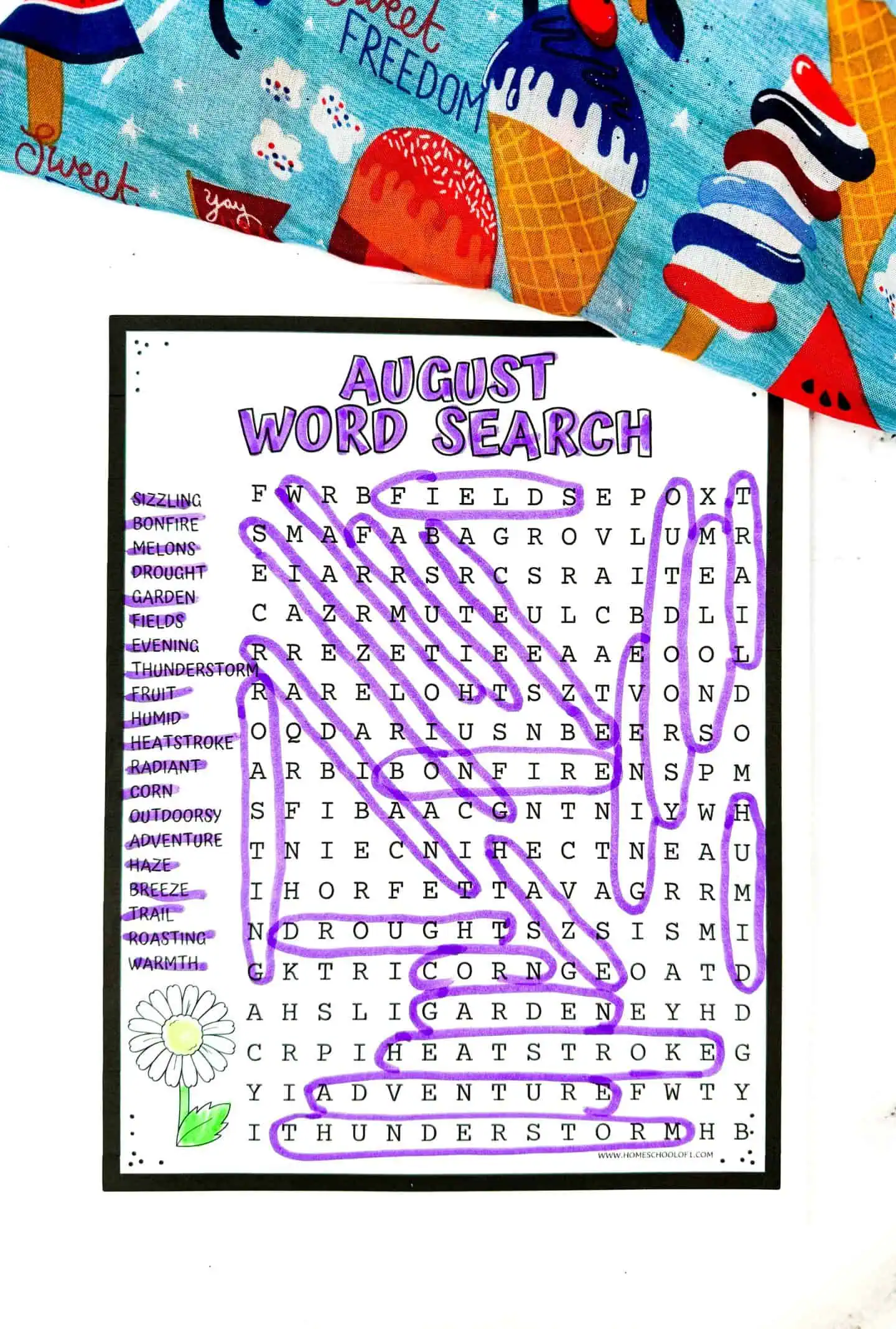 AUGUST WORD SEARCH