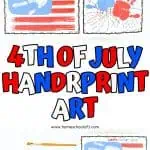 FOURTH OF JULY HANDPRINT ART