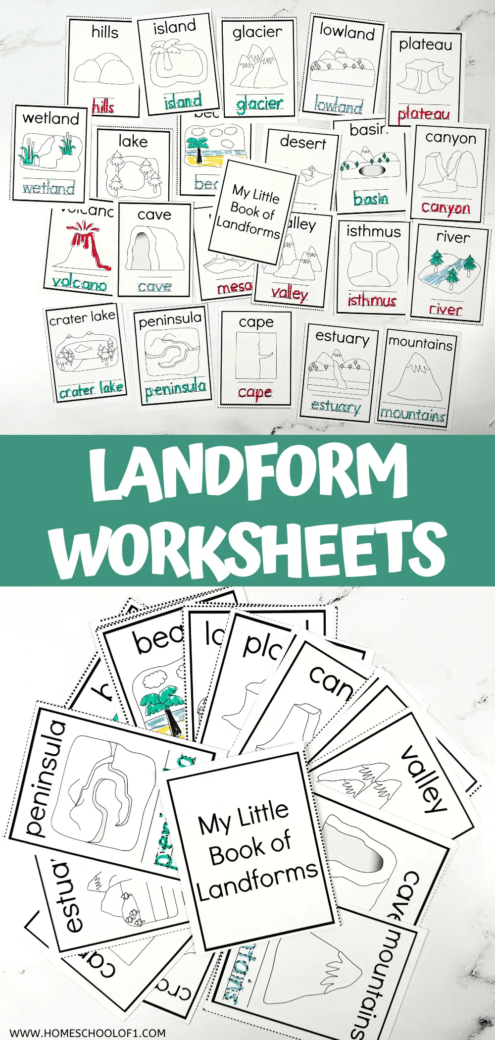 Landform Worksheets