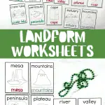 Landforms Worksheets