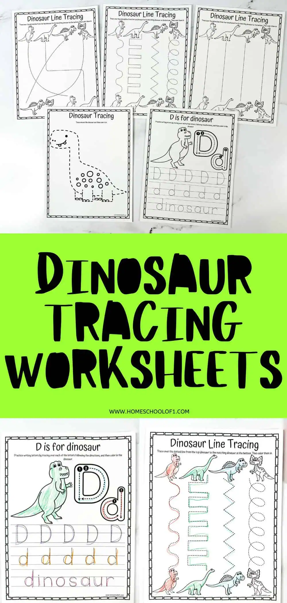 dinosaur preschool worksheets