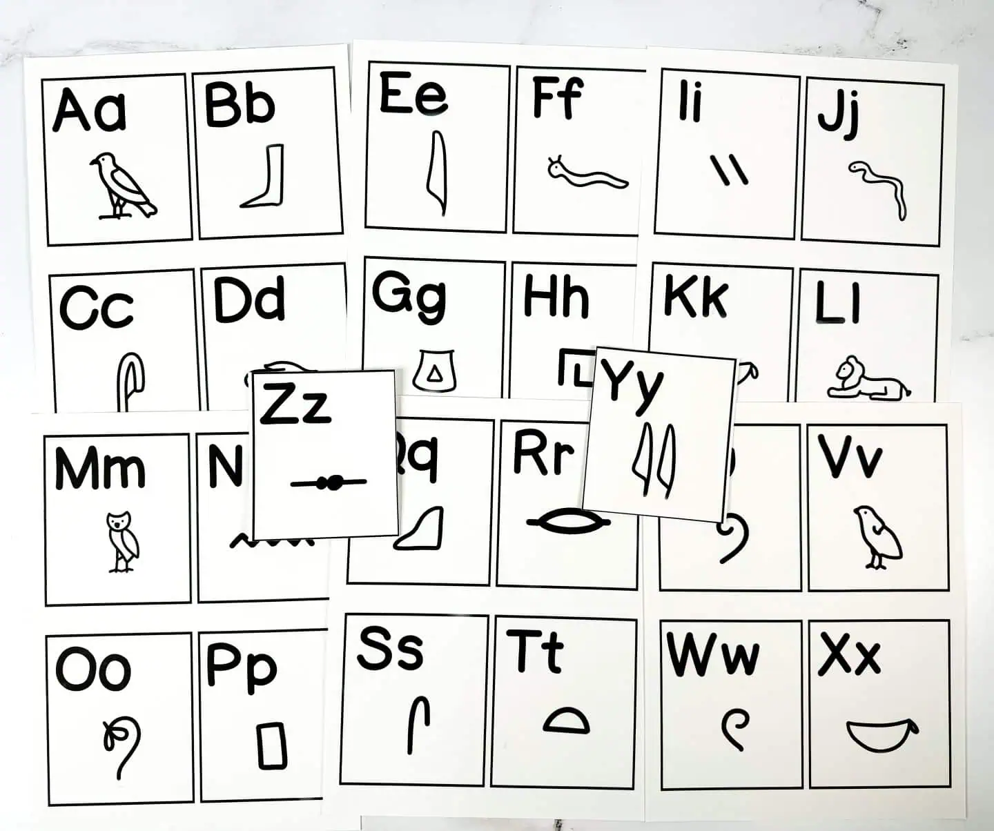 egyptian hieroglyphics alphabet worksheet