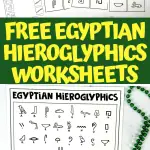 free egyptian hieroglyphics worksheet