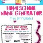 homeschool name generator