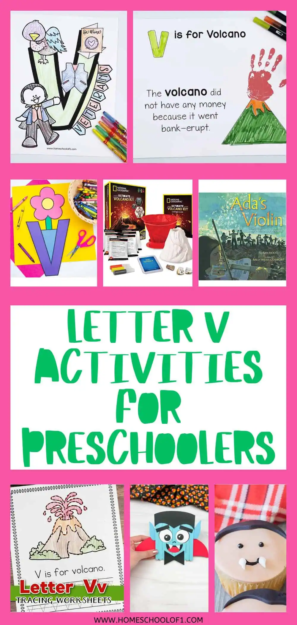 letter v activities for preschoolers