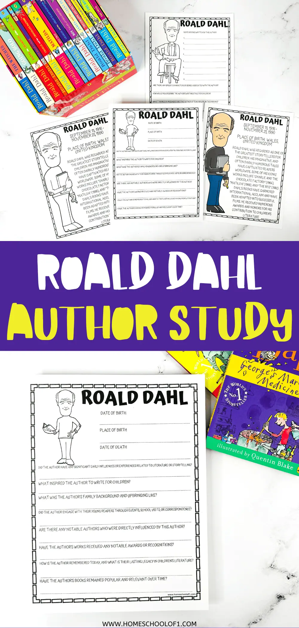 roald dahl author study