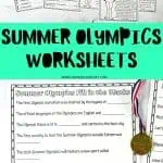 summer olympics worksheets