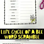 bee word scramble