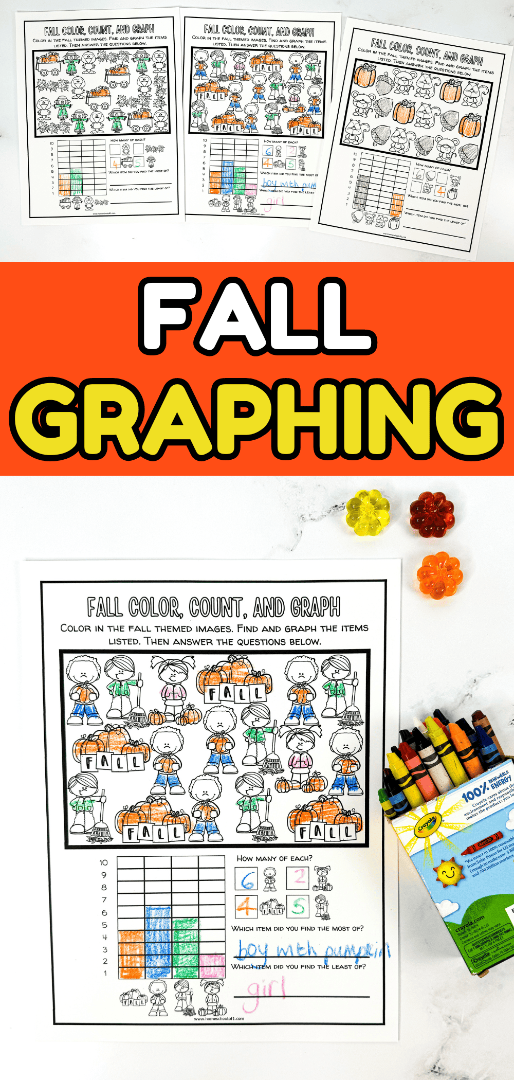 fall graphing worksheet