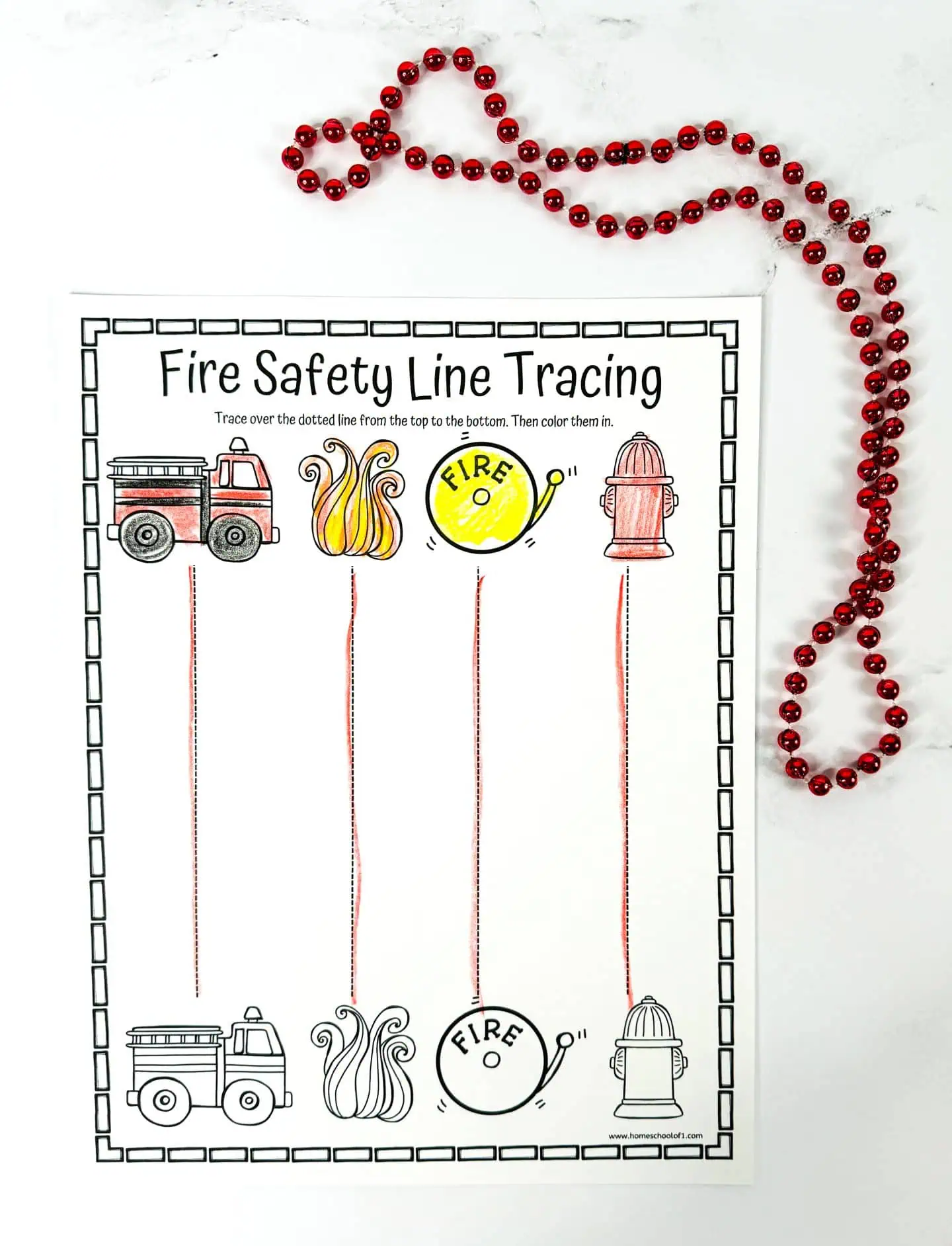 fire safety line tracing