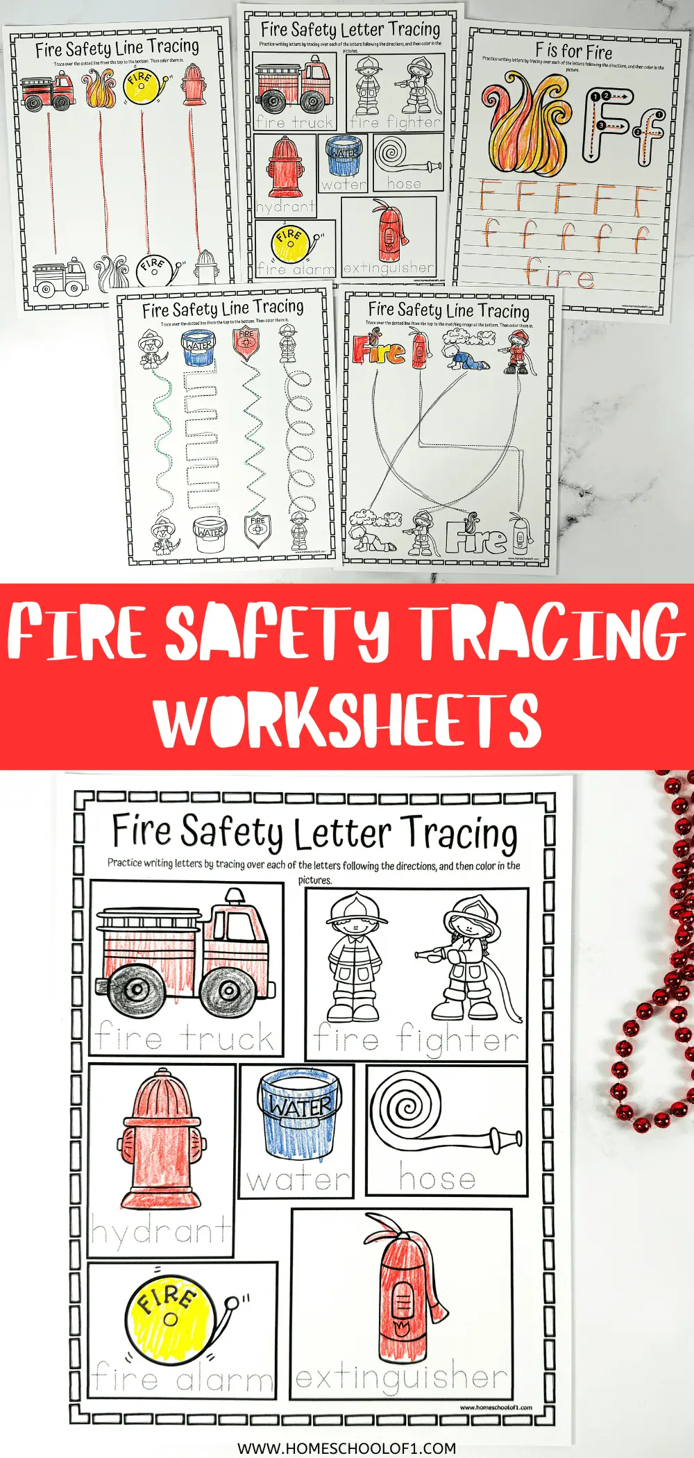 fire tracing worksheet