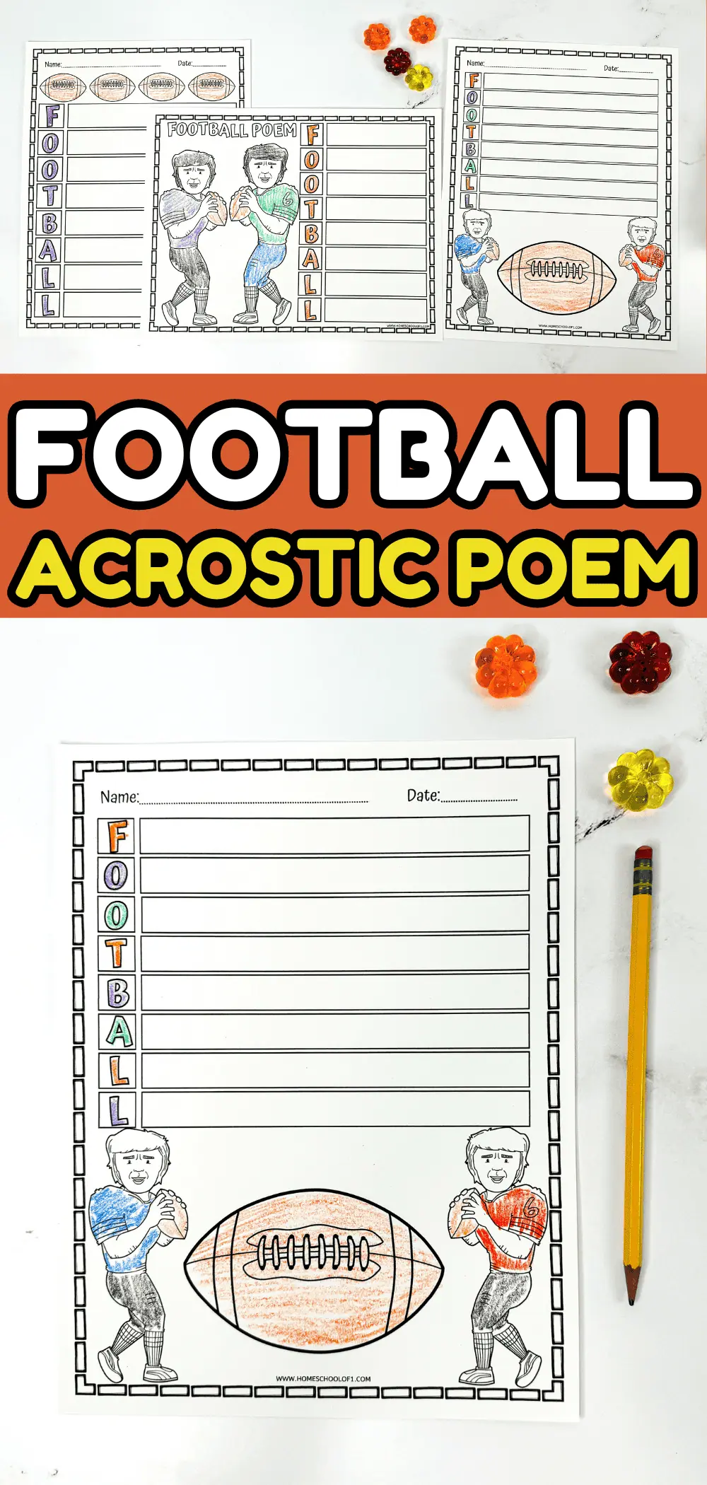 football acrostic poem