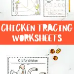 free chicken tracing printable