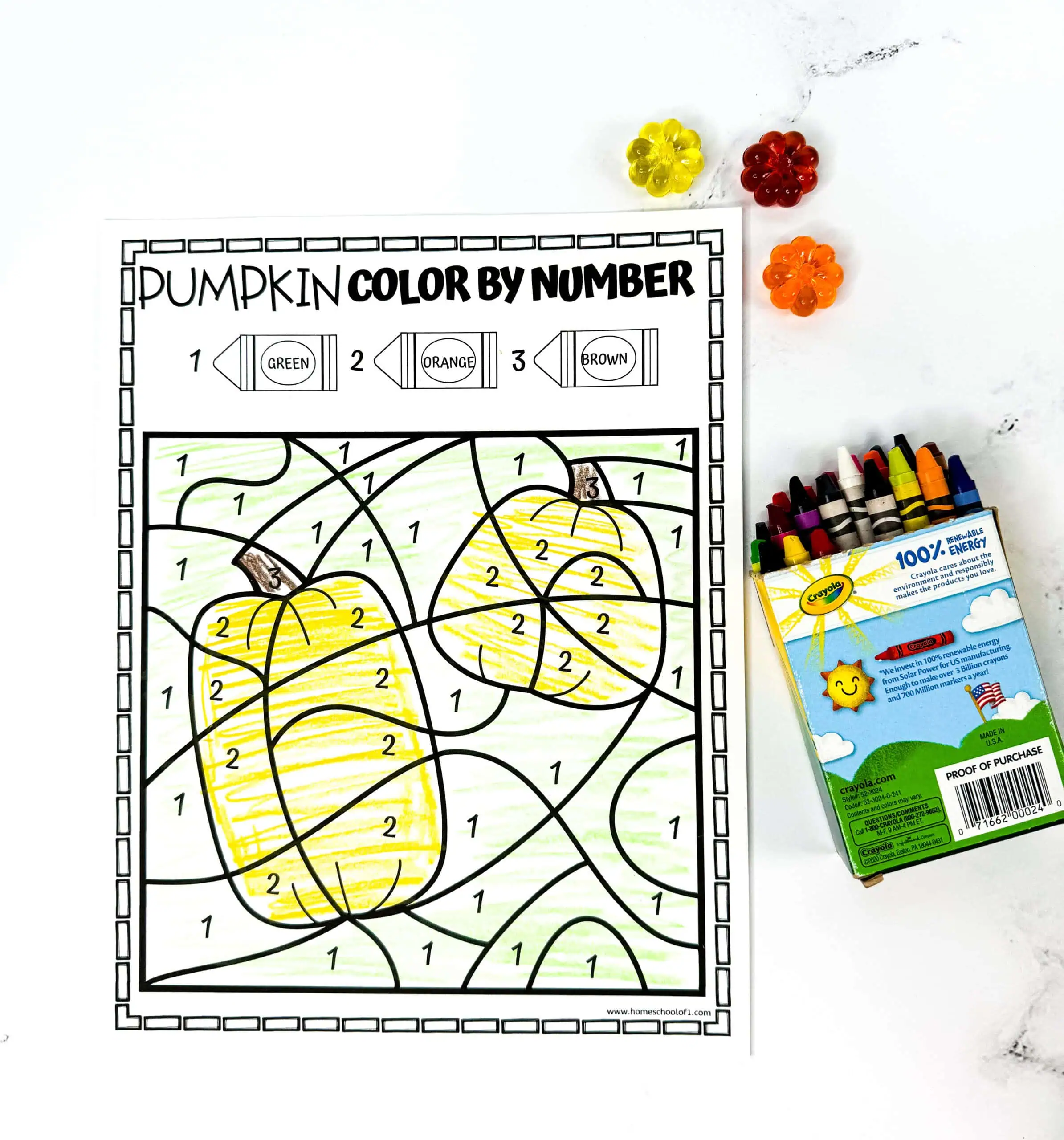 free pumpkin color by code