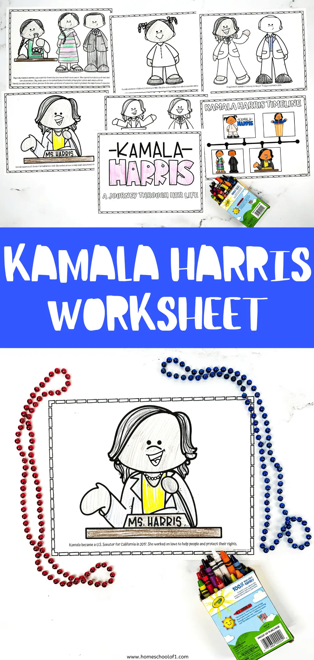 kamala harris coloring page