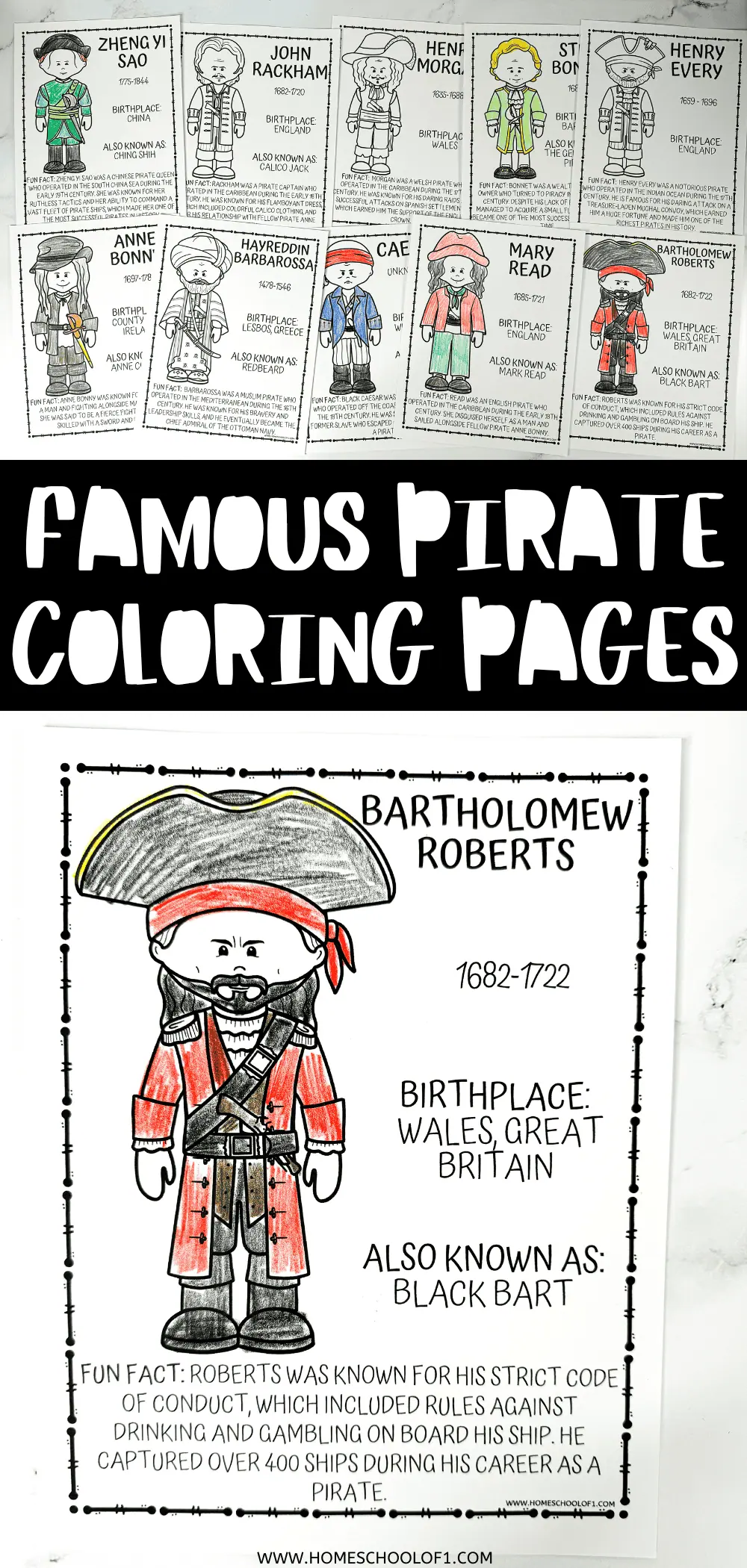 pirate coloring pages