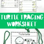 turtle handwriting worksheet