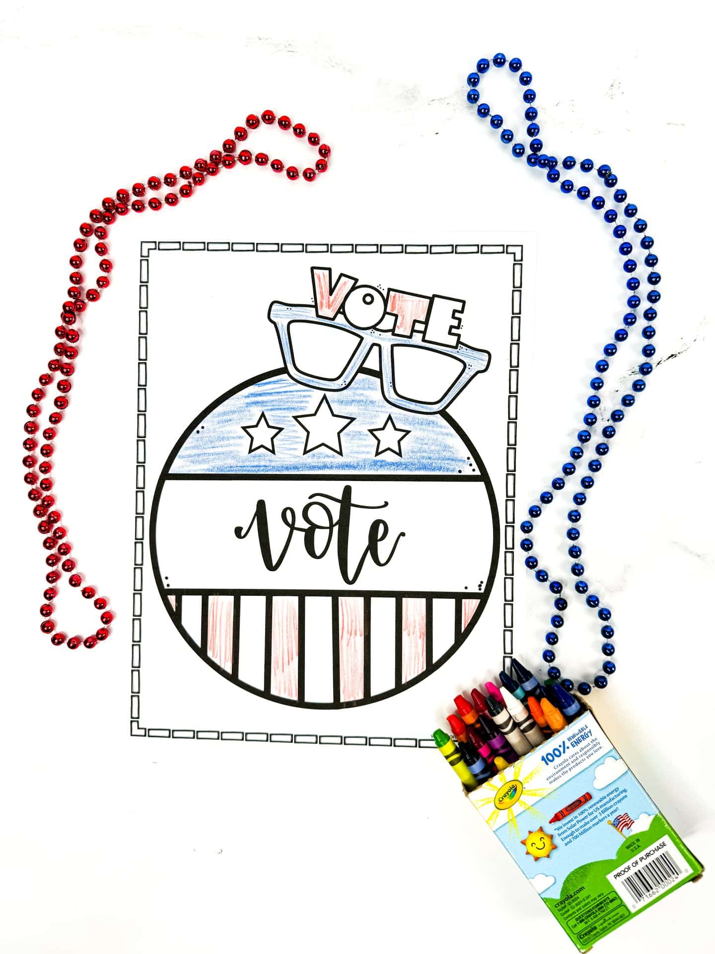 vote coloring page