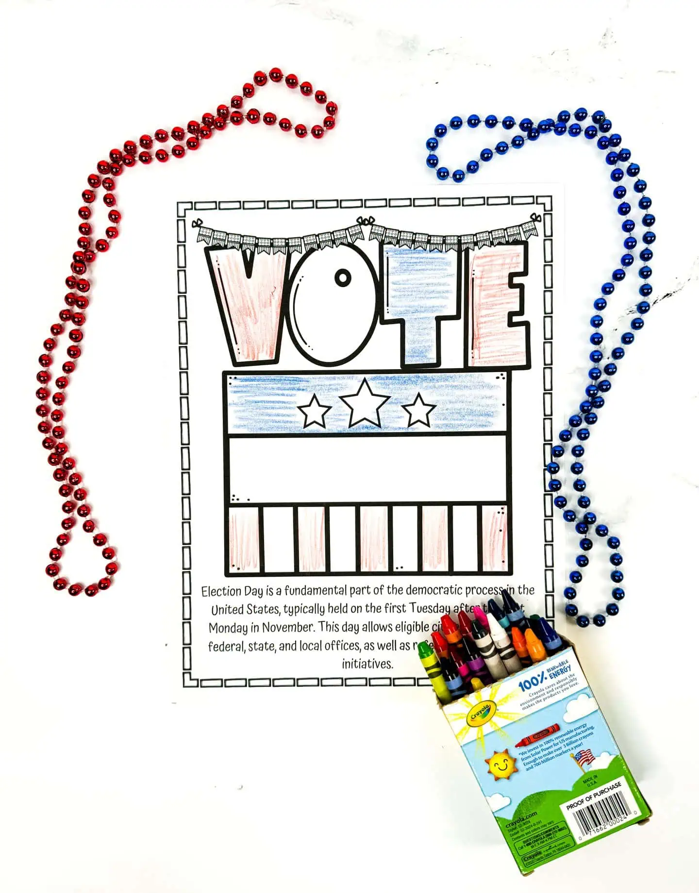 voting coloring page