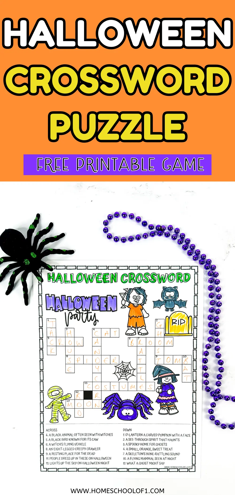 HALLOWEEN CROSSWORD PUZZLE