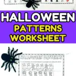 HALLOWEEN PATTERNS WORKSHEET