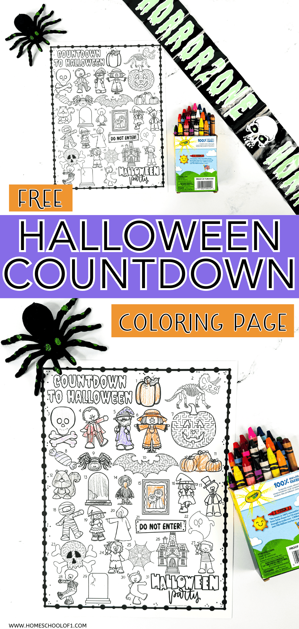 Halloween countdown printable