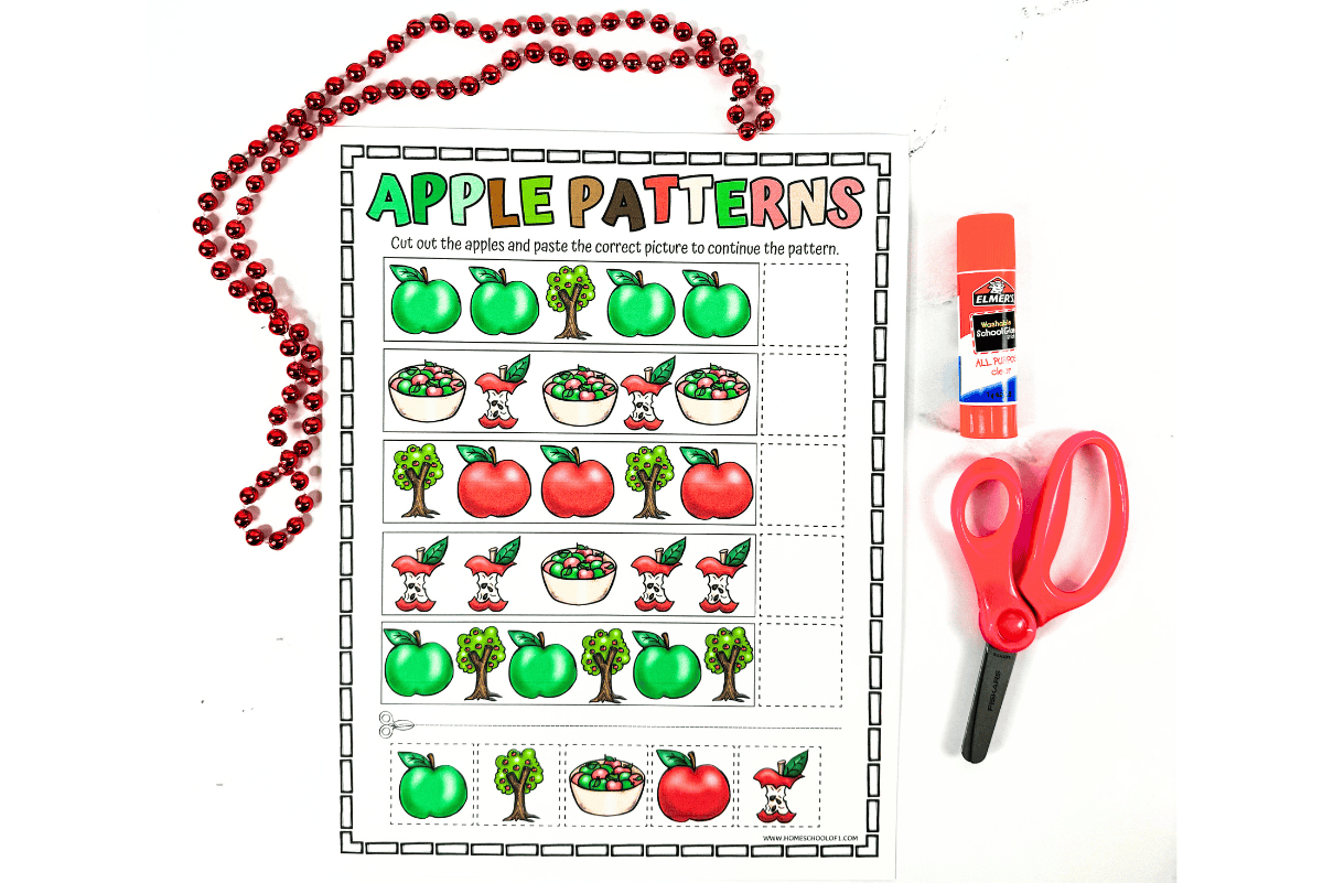 apple patterns printable