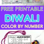 diwali color by number