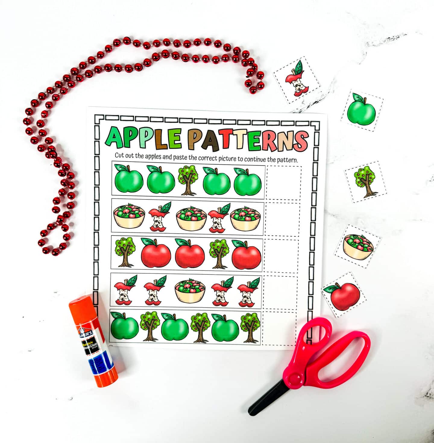 free printable apple patterns