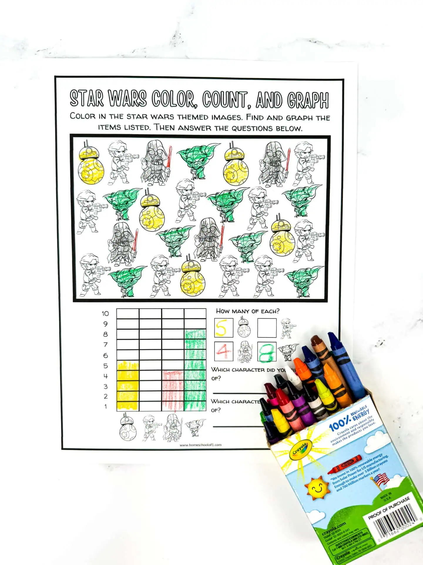 Star Wars Graphing Worksheet (Free Printables)