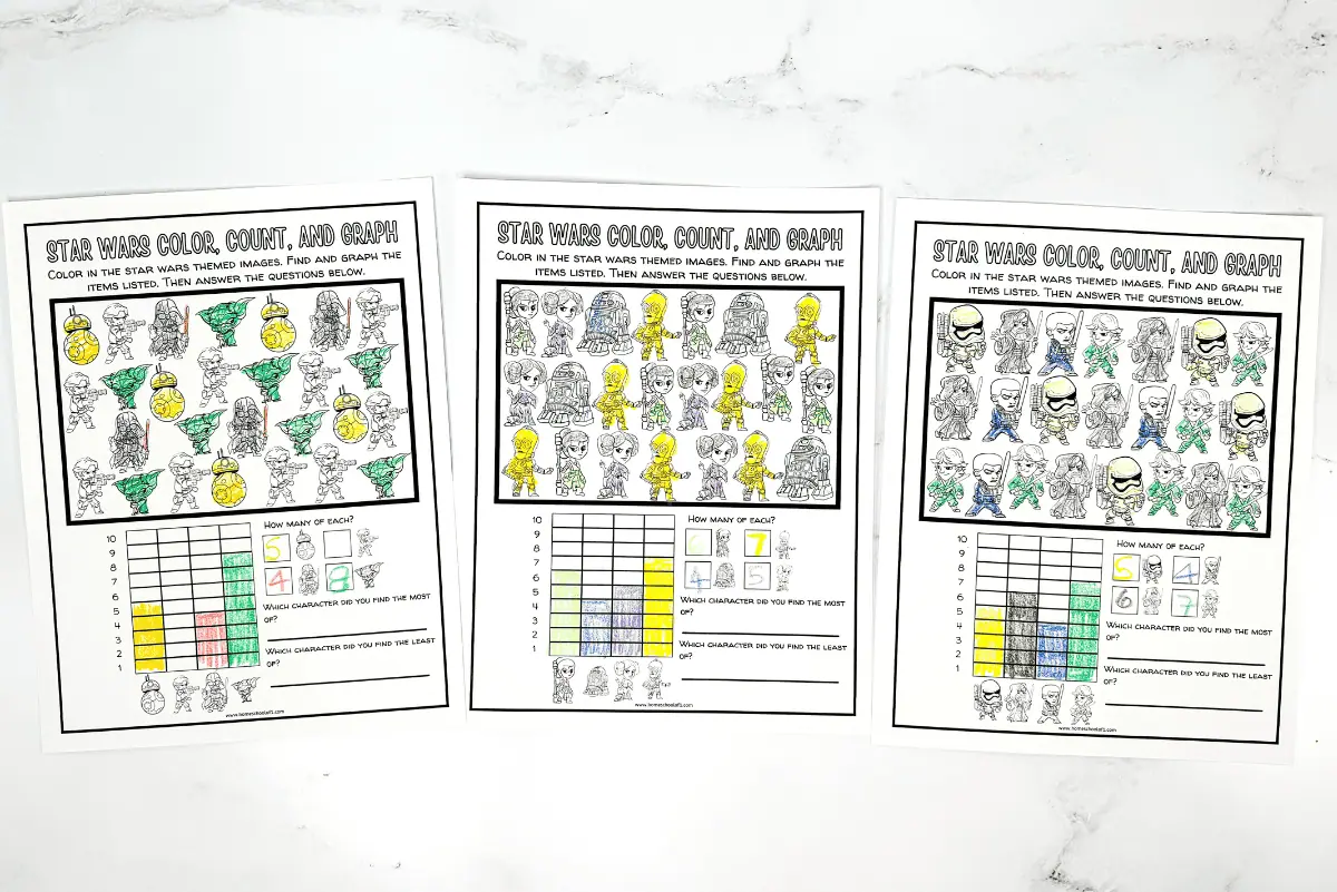 star wars graphing printable