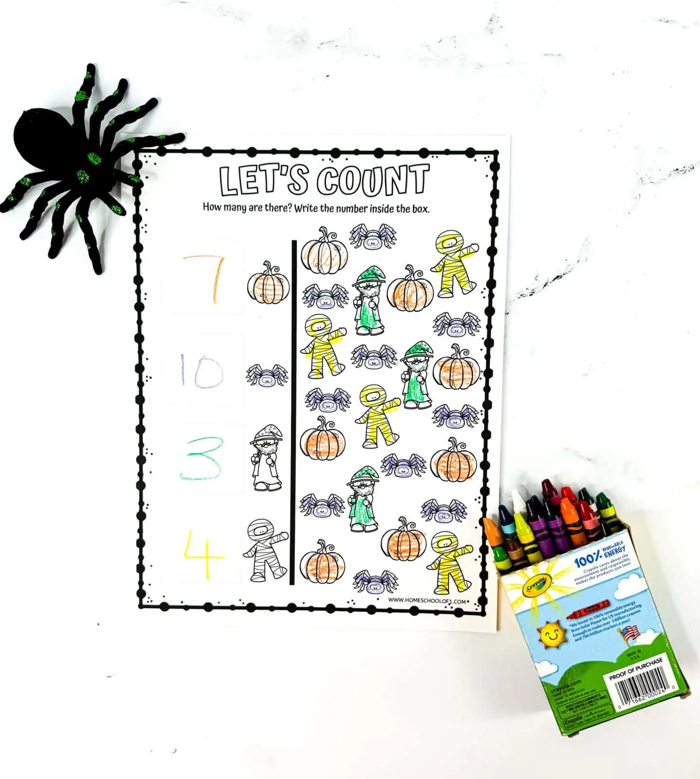 FREE HALLOWEEN WORKSHEET FOR KINDERGARTEN