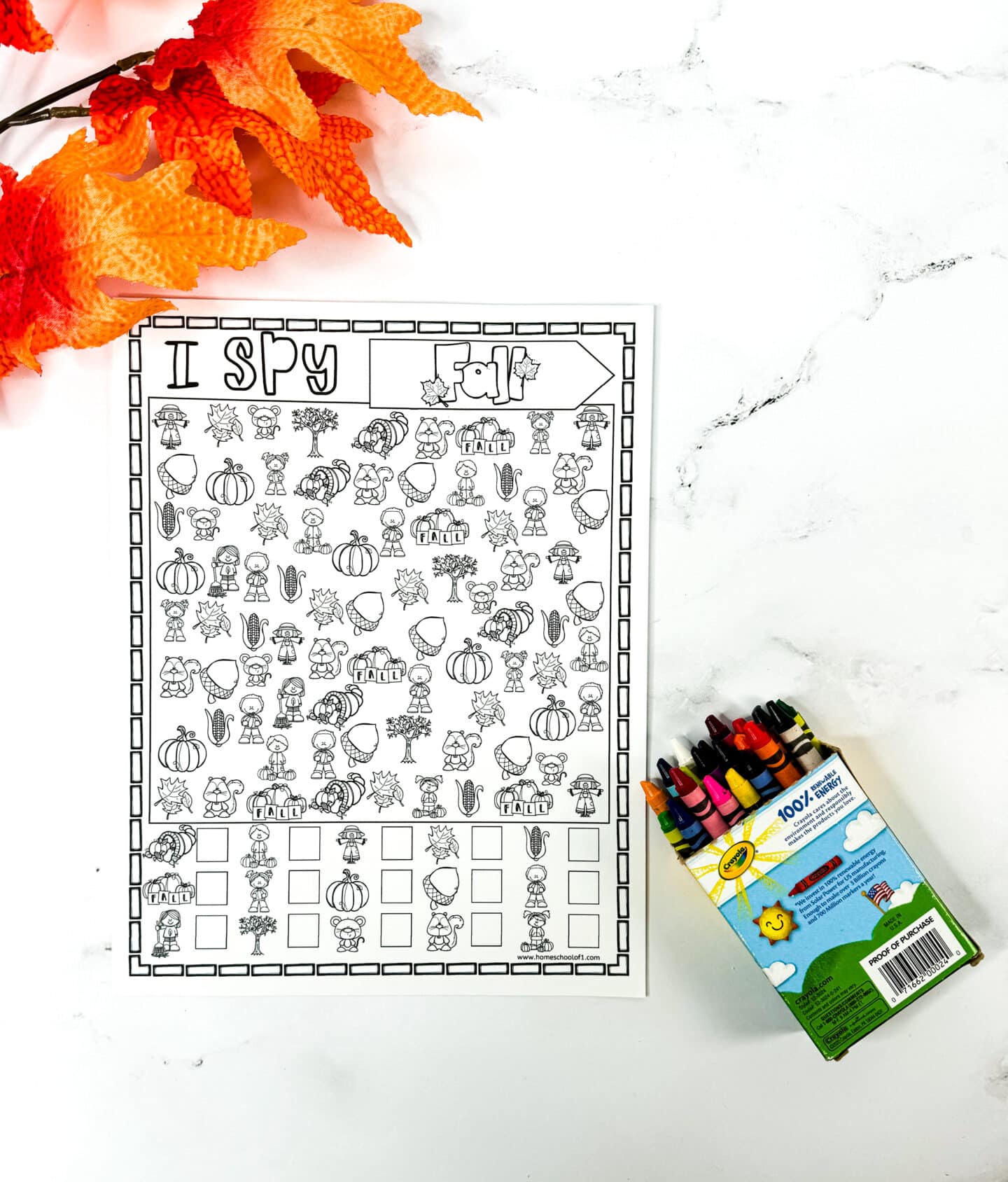 free fall i spy coloring page