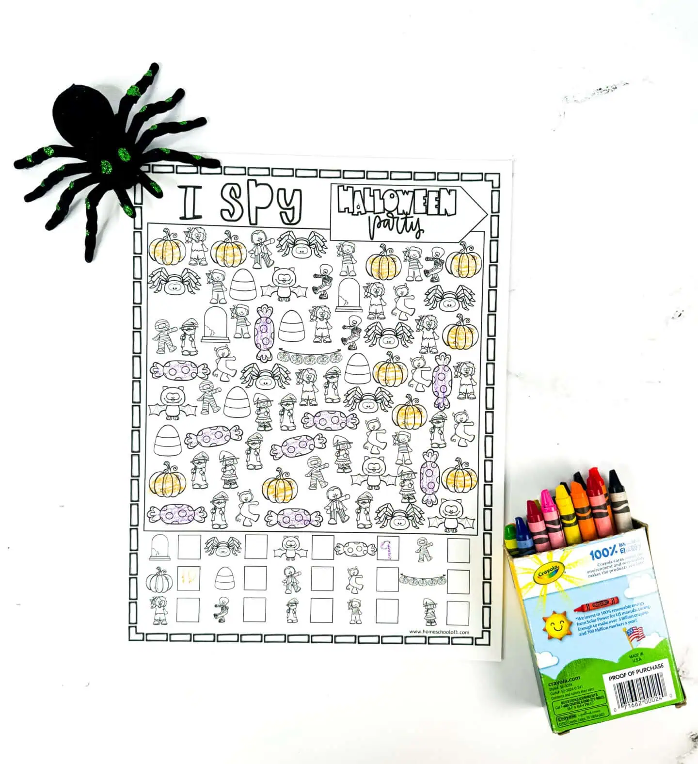 halloween i spy coloring page