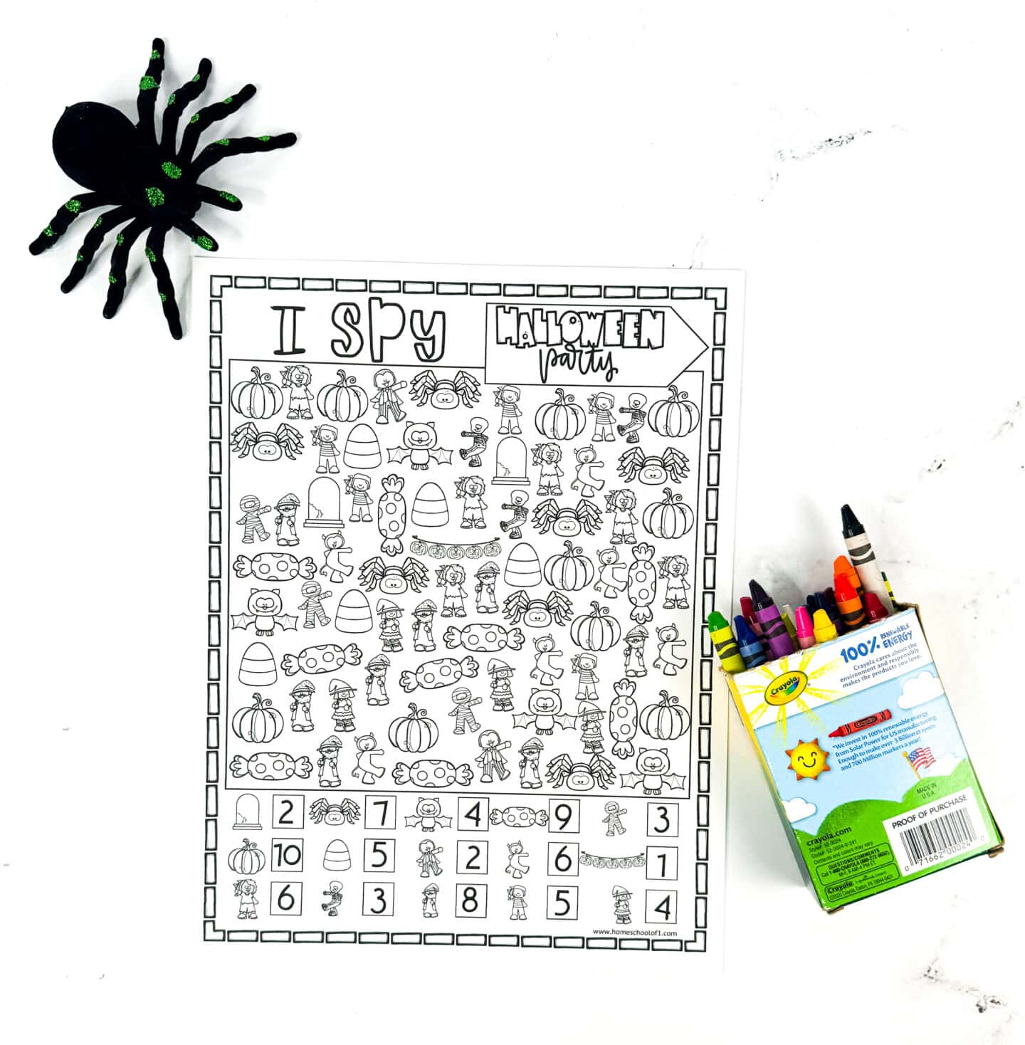 halloween i spy coloring sheet