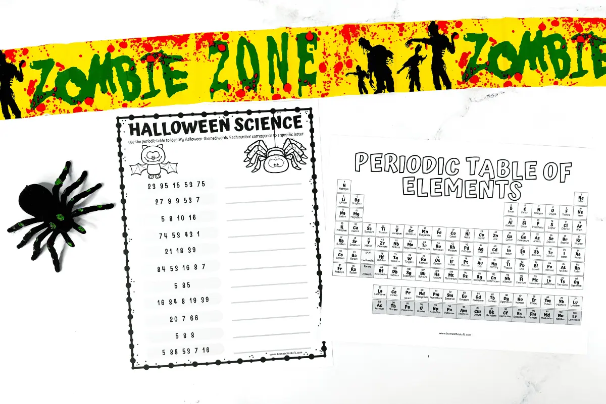 halloween science worksheet