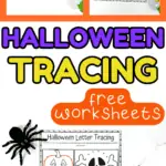 halloween tracing worksheet